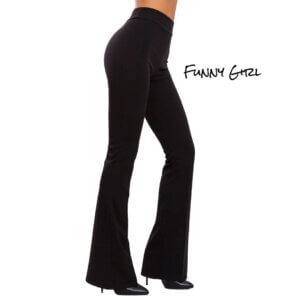 Pantalone zampa elasticizzato
