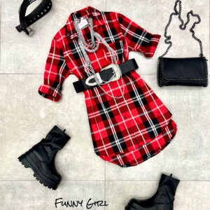 Abito camicia london red