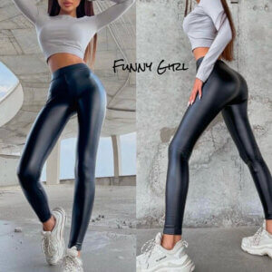 leggins ecopelle