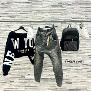 Jeans cavallo basso grey