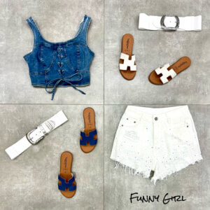 Shorts strass white
