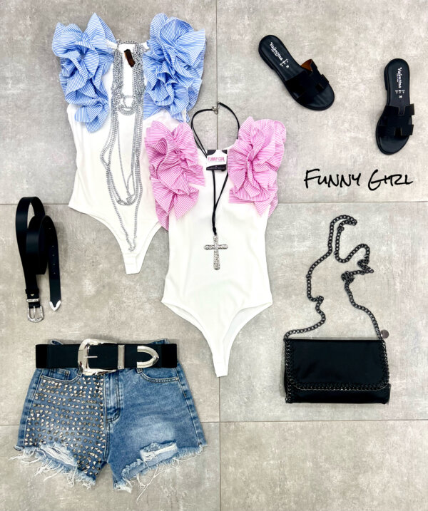 Shorts jeans borchie