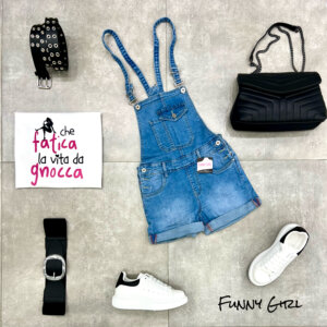 Tutina jeans shorts