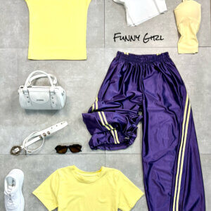 Pantalone candy violet