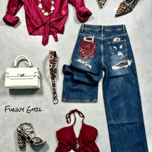 Jeans tasca red
