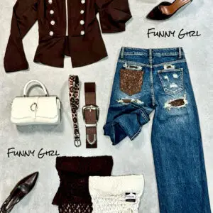 Jeans tasca brown